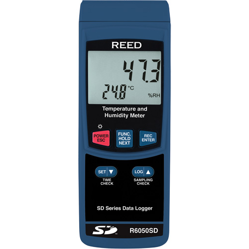 Data Logging Thermo-Hygrometer with Calibration Certificate, 5% - 95% RH, 32° - 122° F ( 0° - 50°C ) Cintas