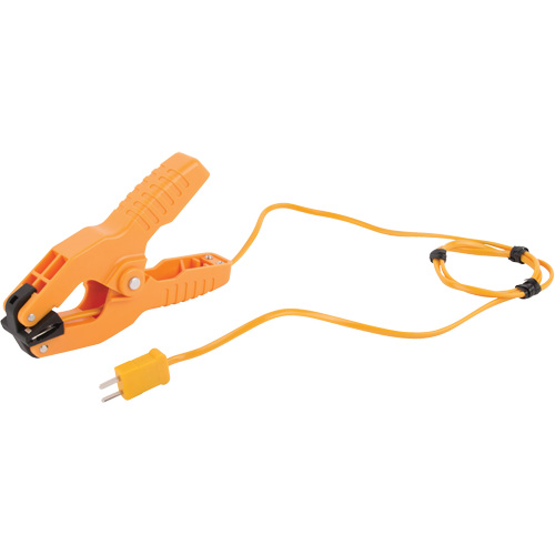 Type K Pipe Clamp Thermocouple Probe with Calibration Certificate, 200 °C (392°F) Max. Temp. Cintas
