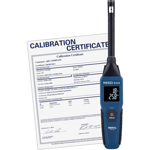 Bluetooth Smart Series Thermo-Hygrometer with Calibration Certificate, 0% - 100% RH, -4°- 140° F ( -20° - 60° C ) Cintas