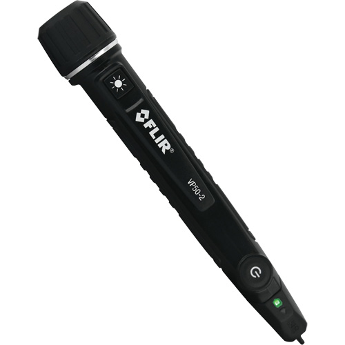 VP50-2 Triple Alarm CAT IV Non-Contact Voltage Detector with Flashlight, 90 VAC - 1000 VAC, Light & Sound Alert Cintas
