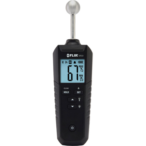 Humidim&egrave;tre &agrave; sonde sph&eacute;rique avec Bluetooth MR59, Gamme d'humidit&eacute; 0 - 100% Cintas