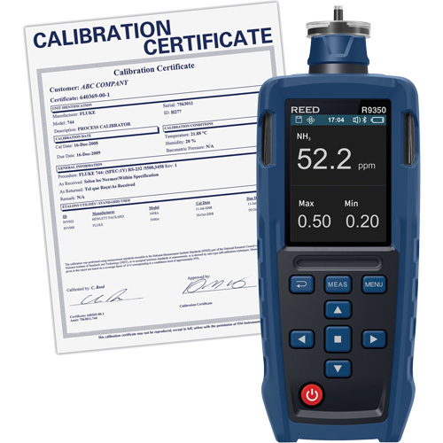 Gas Detector with Traceable Calibration Certificate Cintas