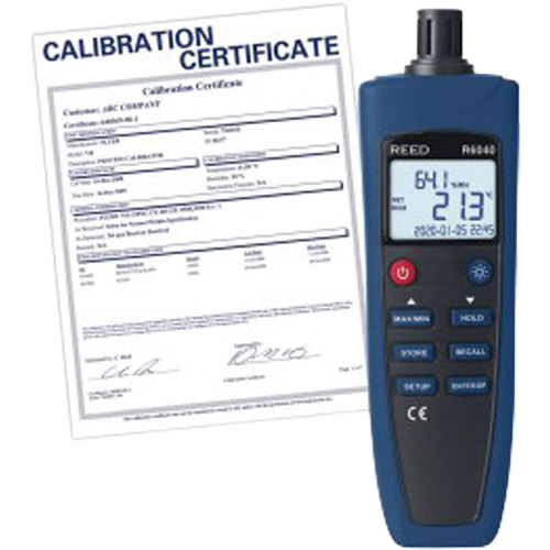 Psychrometer/Thermo-Hygrometer with Traceable Certification, 0% - 99.9% RH, -4°- 158° F ( -20° - 70° C ) Cintas