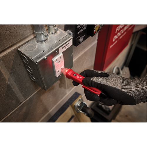 D&eacute;tecteur de tension et testeur de prise DDFT, 50 V - 1000 V, Alerte Affichage & son Cintas