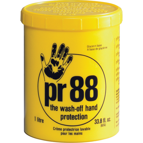 Pr88 Skin Protection Barrier Cream-the Wash-off Hand Protection, Jar, 1000 ml Cintas