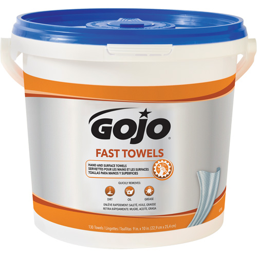 Serviettes nettoyantes Fast Wipes, 130 lingettes, 10" x 9" Cintas