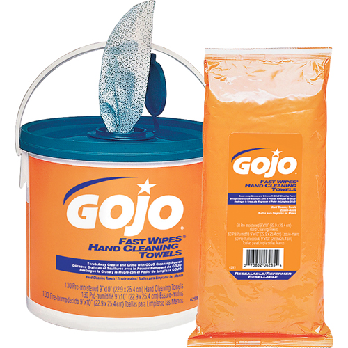 Serviettes nettoyantes Fast Wipes, 130 lingettes, 10" x 9" Cintas