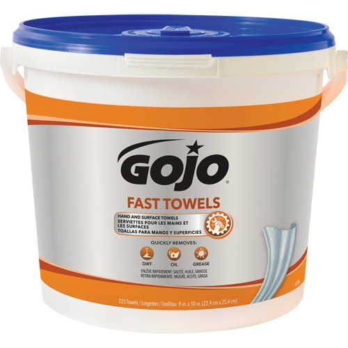 Fast Wipes&reg; Hand Cleaning Towels, 225 Wipes, 10" x 9" Cintas