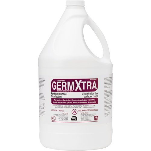 D&eacute;sinfectant Germxtra pour surfaces dures, 4 L, Cruche Cintas