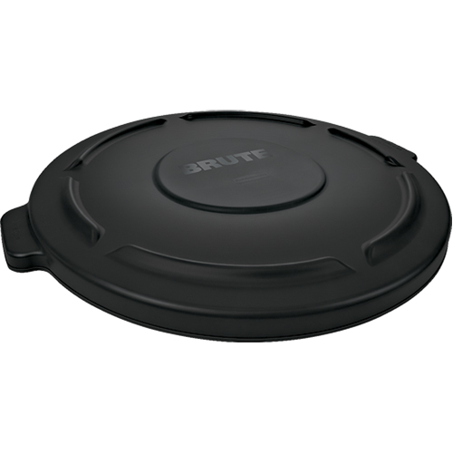 Couvercles 44 gallons de Brute, Couvercle plat, Plastique/Poly&eacute;thyl&egrave;ne, Convient aux contenants 24" dia. Cintas
