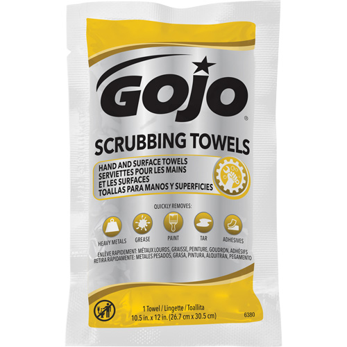 Serviettes nettoyantes, 80 lingettes, 12-1/4" x 10-1/2" Cintas