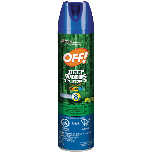 OFF! Deep Woods&reg; Sportsmen Insect Repellent, 30% DEET, Aerosol, 230 g Cintas