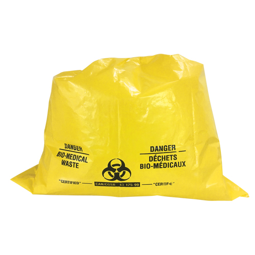 Sure-Guard Bio-Medical Waste Liners, Bio-Hazard, 74" L x 55" W, 2 mil Cintas