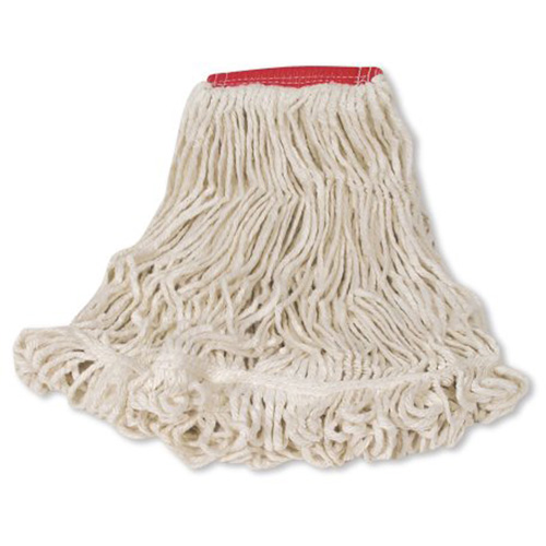 Super Stitch Wet Mop, Floor Finishing, Cotton/Yarn, 21 oz., Loop Style Cintas