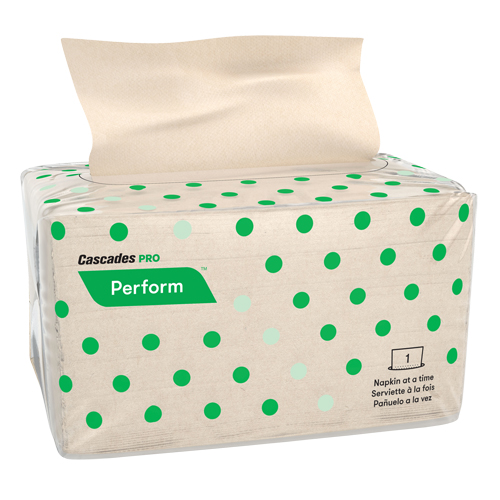 Serviettes enchev&ecirc;tr&eacute;es Pro Perform, 1 pli, 4,25" x 6,5" Cintas