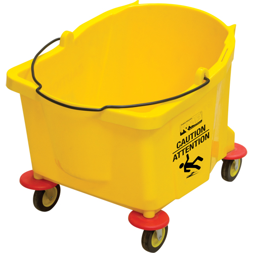 Seau pour vadrouille, Capacit&eacute; de 9.5 gal. US (38 pintes), Jaune Cintas