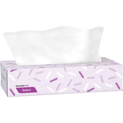 Papier-mouchoir Pro Select, 2 pli, 7,3" lo x 8,1" la, 100 feuilles/boîte Cintas