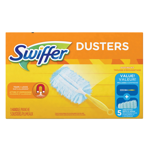 Duster Kit, Slip On Style, Microfibre, 5" L x 3-1/2" W Cintas