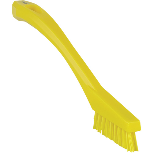 Detail Brush, Stiff Bristles, 8" Long, Yellow Cintas