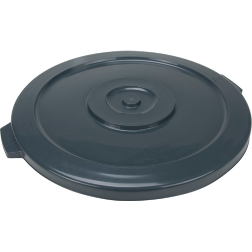Couvercle pour contenant &agrave; d&eacute;chets, Couvercle plat, Plastique/Poly&eacute;thyl&egrave;ne, Convient aux contenants 24" dia. Cintas