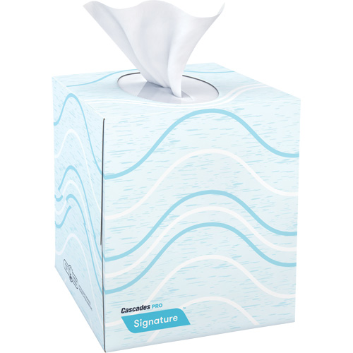 Pro Signature Facial Tissue, 2 Ply, 8" L x 8" W, 90 Sheets/Box Cintas