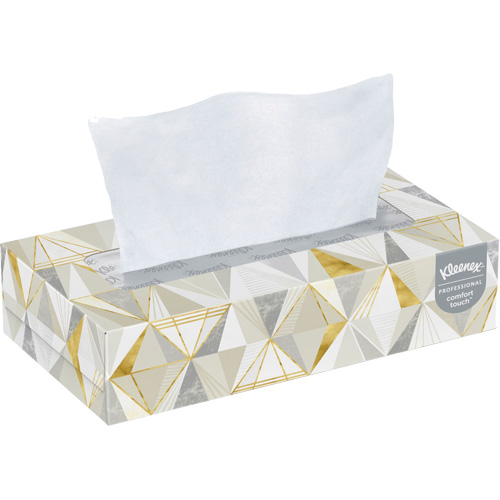 Papier-mouchoir Kleenex - &eacute;tui pratique, 2 pli, 7,8" lo x 8,3" la, 125 feuilles/boîte Cintas