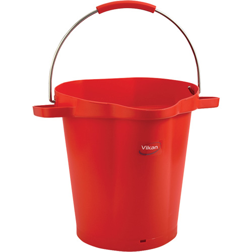 Seau hygi&eacute;nique pour service alimentaire, Rouge, 5 gal. US Cintas