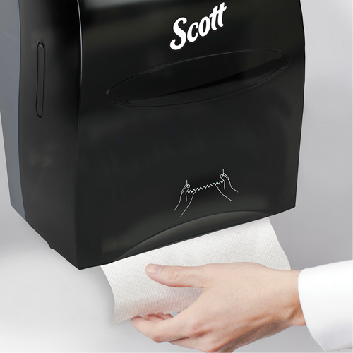 Distributeur d'essuie-mains Essential de Scott, Manuel/Sans contact, 12,63" la x 10,2" p x 16,13" h Cintas