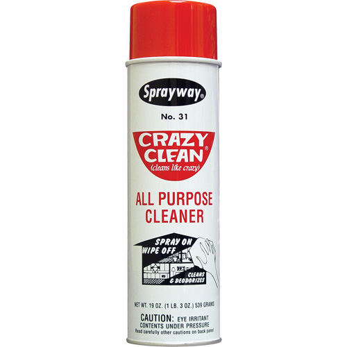 Nettoyant tout usage Crazy Clean, 20 oz, Canette a&eacute;rosol Cintas