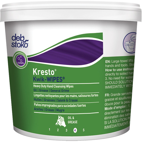 Serviettes Kresto Kwik-Wipes, 130 lingettes, 12" x 10" Cintas