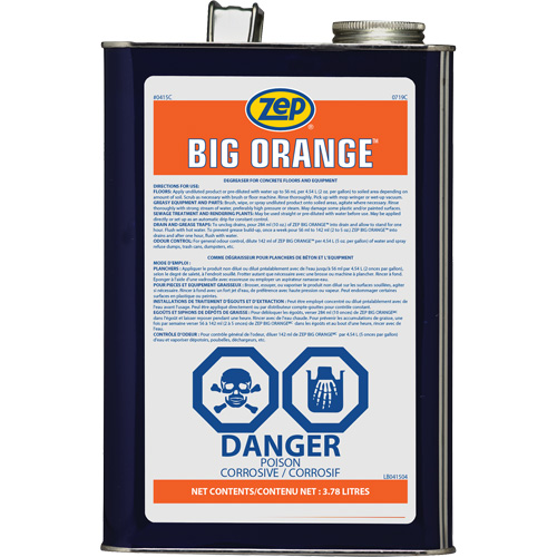 D&eacute;graissant industriel aux agrumes Big Orange, 3,78 L Cintas