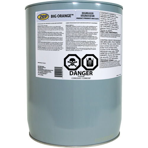 D&eacute;graissant industriel et nettoyant pour graffitis Big Orange, 20 L Cintas