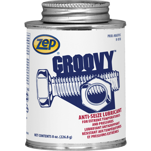 Lubrifiant antigrippage Groovy, 8 oz, Canette &agrave; dessus brosse, 2100°F (1100°C) Temp max. Cintas