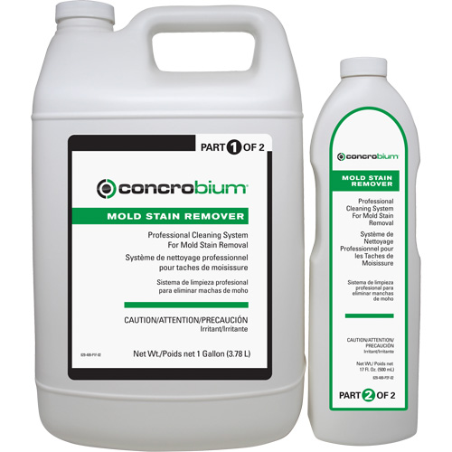 D&eacute;tachant de moisissure de qualit&eacute; professionnelle de Concrobium, 3,78 L, Cruche Cintas