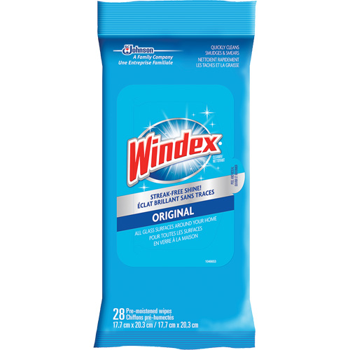 Windex&reg; Glass & Surface Wipes, Packets Cintas