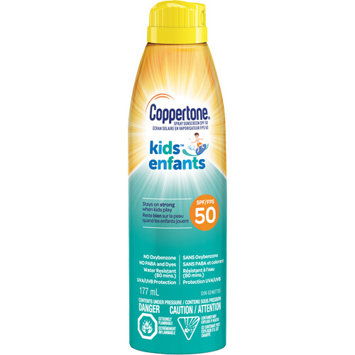 Kids Water Resistant Sunscreen, SPF 50, Aerosol Cintas