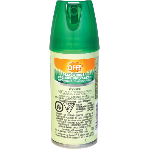 Insectifuge Off! R&eacute;gions sauvages, DEET &agrave; 25 %, Vaporisateur, 100 ml Cintas