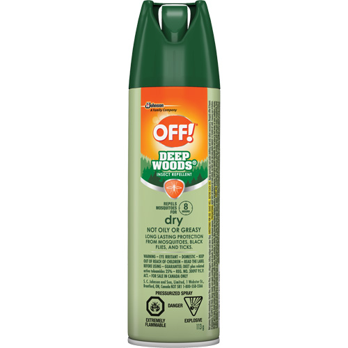 Insectifuge Off! R&eacute;gions sauvages, DEET &agrave; 25 %, A&eacute;rosol, 113 g Cintas