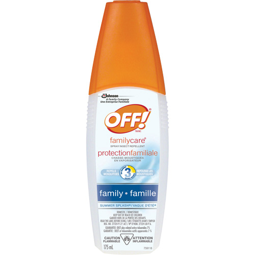 Insectifuge Off! Protection familiale &agrave; parfum de Vague d&eacute;t&eacute;, DEET &agrave; 7 %, Vaporisateur, 175 ml Cintas