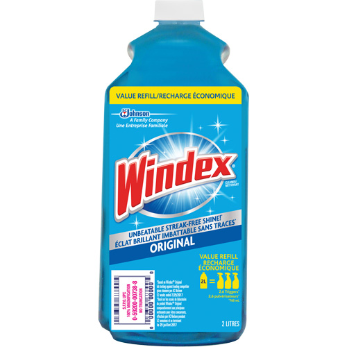 Windex&reg; Glass Cleaner Refill, 2 L, Bottle Cintas