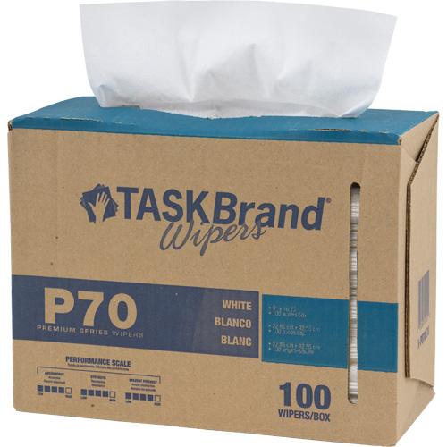 Chiffons de premi&egrave;re qualit&eacute; P70 TaskBrand, Robuste, 16-3/4" lo x 8-1/4" la Cintas