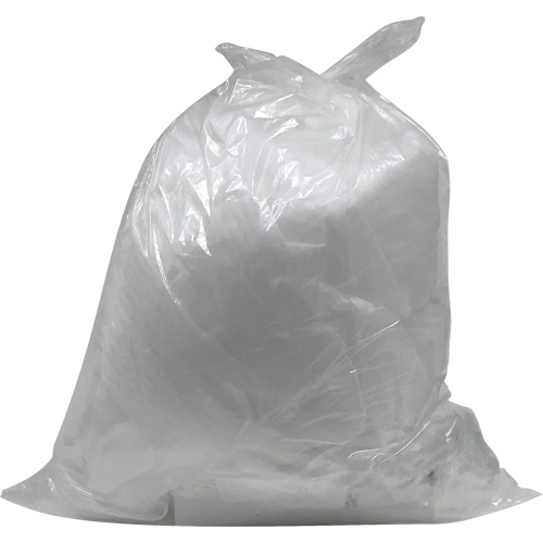 Sacs &agrave; d&eacute;chets de calibre industriel, T-Fort, 26" la x 36" lo, 1,2 mil, Transparent, Capacit&eacute; 45 L (12 gal.) Cintas