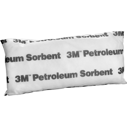 Petit tampon absorbant pour produits p&eacute;troliers, Huile seulement, 15" lo x 7" la, 12,7 gal absorption/pqt Cintas