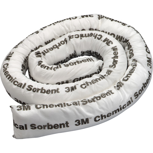 Chemical Sorbent Mini-Boom, Hazmat, 8' L x 3" W, 15.5 gal Absorbancy Cintas