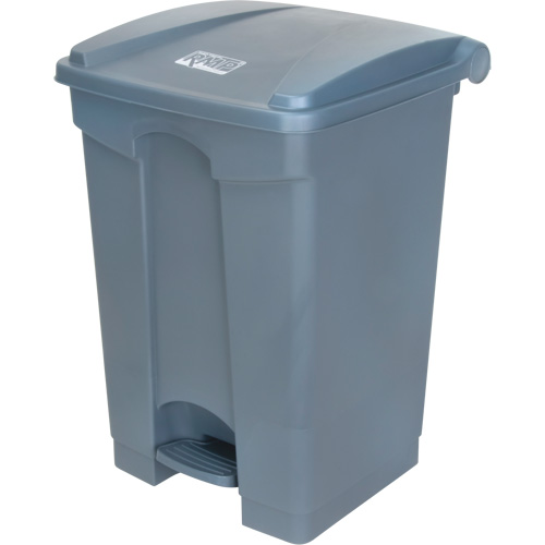 Poubelle &agrave; p&eacute;dale, Plastique, Capacit&eacute; 12 gal. US Cintas