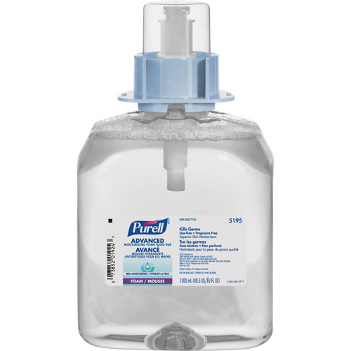 FMX-12 Green Certified Advanced Moisturizing Hand Rub, 1.2 L, Cartridge Refill, 70% Alcohol Cintas