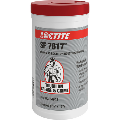 Essuie-mains industriels SF 7617, 75 lingettes, 12" x 9-1/2" Cintas