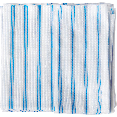 Disposable Single-Use Cloths, Microfibre, Blue/White Cintas