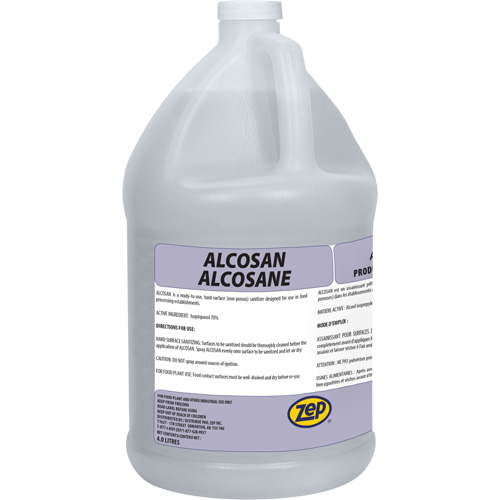 Alcosan Hard Surface Sanitizer, 4 L, Jug Cintas