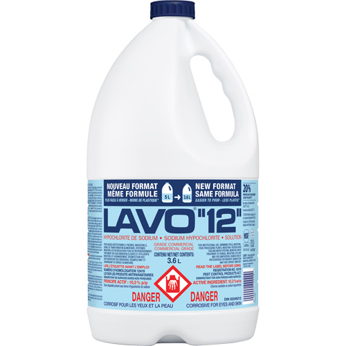 Liquid Bleach, 3.6 L, Jug Cintas